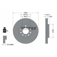 Brake Disc TEXTAR 92091903