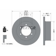 Brake Disc TEXTAR 92093100