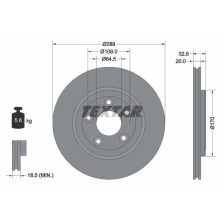 Brake Disc TEXTAR 92099100