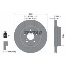 Brake Disc TEXTAR 92099503