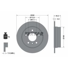 Brake Disc TEXTAR 92099703