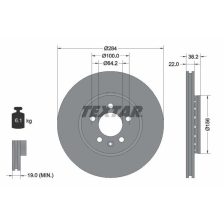 Brake Disc TEXTAR 92103400