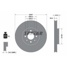 Brake Disc TEXTAR 92107703