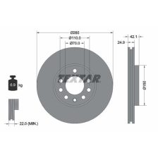 Brake Disc TEXTAR 92118705