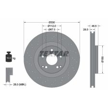 Brake Disc TEXTAR 92119805