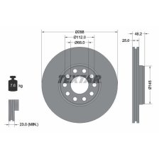 Brake Disc TEXTAR 92121005