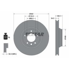 Brake Disc TEXTAR 92121805