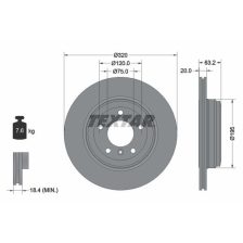 Brake Disc TEXTAR 92122703