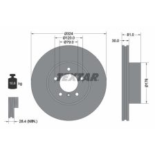 Brake Disc TEXTAR 92122805