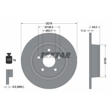 Brake Disc TEXTAR 92124903