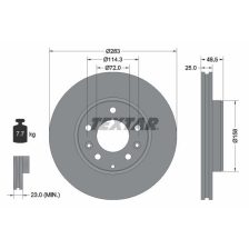 Brake Disc TEXTAR 92125503