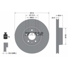 Brake Disc TEXTAR 92132205