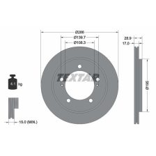 Brake Disc TEXTAR 92136800