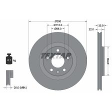 Brake Disc TEXTAR 92137103