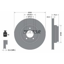 Brake Disc TEXTAR 92137805