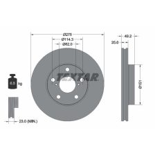 Brake Disc TEXTAR 92139703
