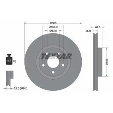 Brake Disc TEXTAR 92141305