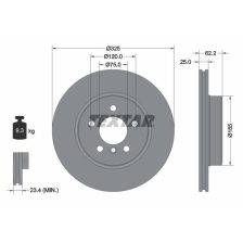 Brake Disc TEXTAR 92141505