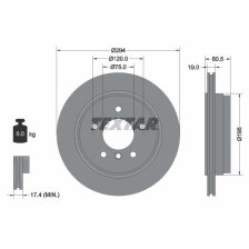 Brake Disc TEXTAR 92141703