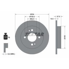 Brake Disc TEXTAR 92147203