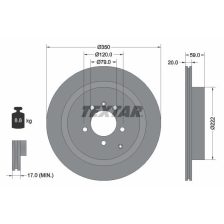 Brake Disc TEXTAR 92147703