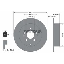 Brake Disc TEXTAR 92148403