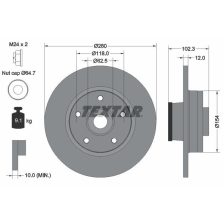 Brake Disc TEXTAR 92153703