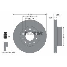 Brake Disc TEXTAR 92157303