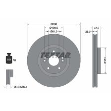 Brake Disc TEXTAR 92157700