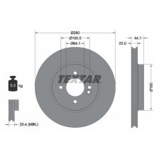 Brake Disc TEXTAR 92157905