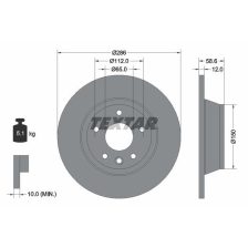 Brake Disc TEXTAR 92159403