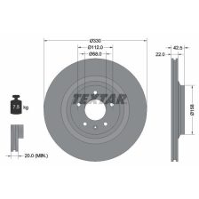 Brake Disc TEXTAR 92160403