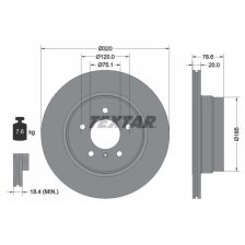 Brake Disc TEXTAR 92161103
