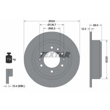 Brake Disc TEXTAR 92161800