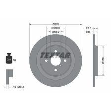 Brake Disc TEXTAR 92161903