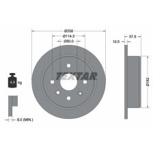Brake Disc TEXTAR 92163003