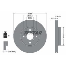 Brake Disc TEXTAR 92164203