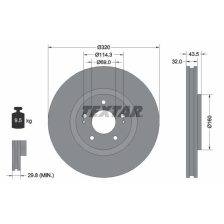 Brake Disc TEXTAR 92169903