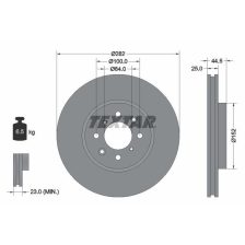 Brake Disc TEXTAR 92170703