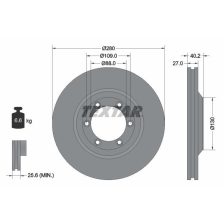 Brake Disc TEXTAR 92174803
