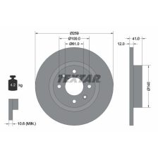 Brake Disc TEXTAR 92175103