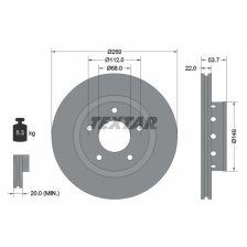 Brake Disc TEXTAR 92176803