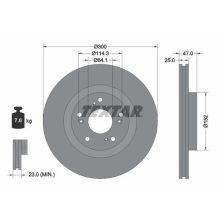 Brake Disc TEXTAR 92177903