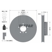 Brake Disc TEXTAR 92182425