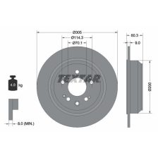 Brake Disc TEXTAR 92195100