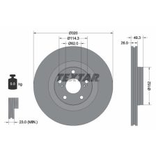 Brake Disc TEXTAR 92195303