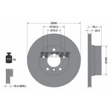 Brake Disc TEXTAR 92199503