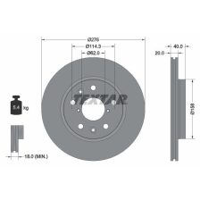 Brake Disc TEXTAR 92204703