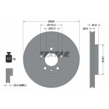 Brake Disc TEXTAR 92205605