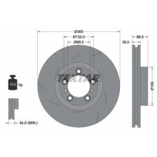 Brake Disc TEXTAR 92213905